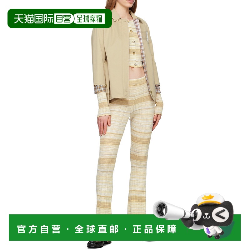 香港直邮Acne Studios 条纹喇叭休闲裤 FN-WN-TROU000968