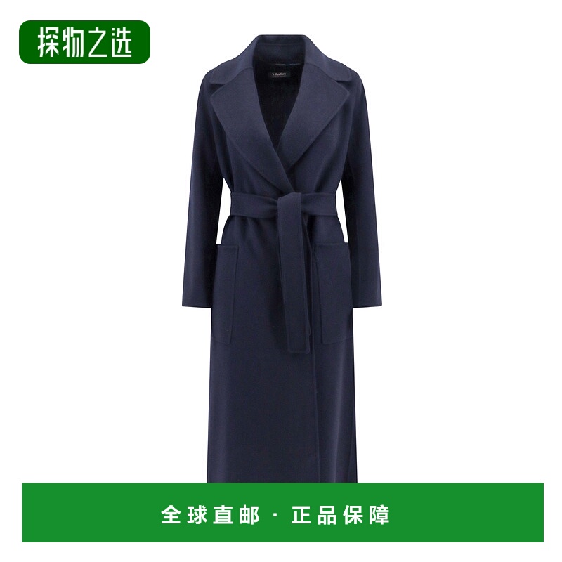 香港直邮Max Mara 配腰带大衣 9016154106