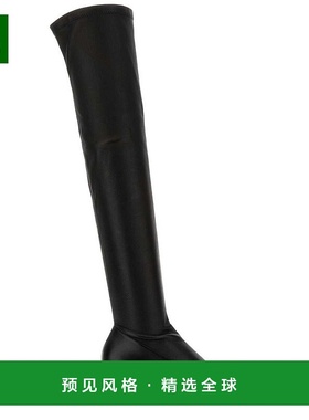 香港直邮Valentino 华伦天奴 女士 黑色皮质长靴靴子 7W2S0MB2TNN