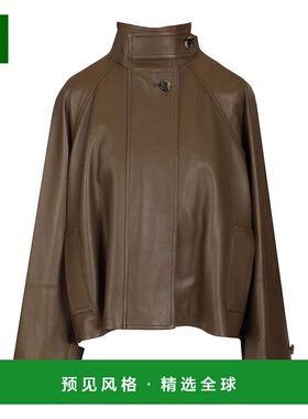 香港直邮LOEWE 女士夹克 S359Y34LAA4110 SS2026 绿色 短款派克皮