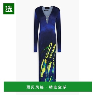 1h可退 香港直邮Louisa Ballou 女士 Helios 精饰印花针织长款连