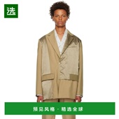 香港直邮Feng 卡其色叠层西装 Chen 1h可退 Wang 男士 外套 FMF14J