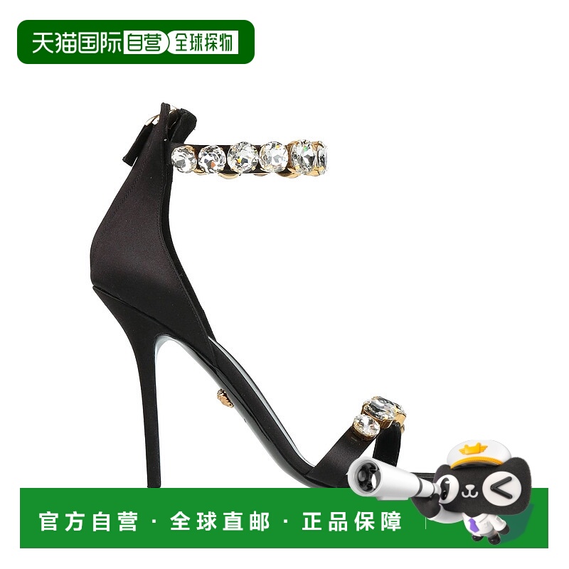 1h可退 香港直邮Versace 范思哲 女士 凉鞋 black黑色 舒适时尚