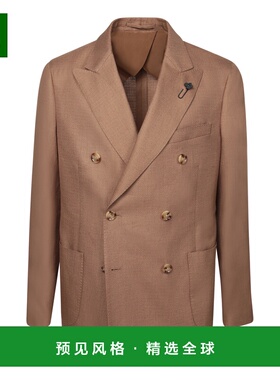 1h可退 香港直邮Lardini 男士 雙排扣西裝外套 ES660AEESIF64508