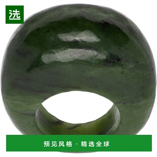 1h可退 香港直邮Sophie Buhai 女士 Jade Donut 戒指 SS24R03JD