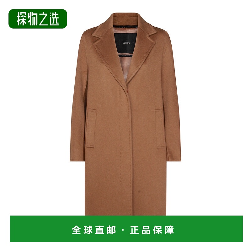 香港直邮MaxMara 麦斯玛拉 女士 ARDENNE 驼色羊绒大衣 252101612