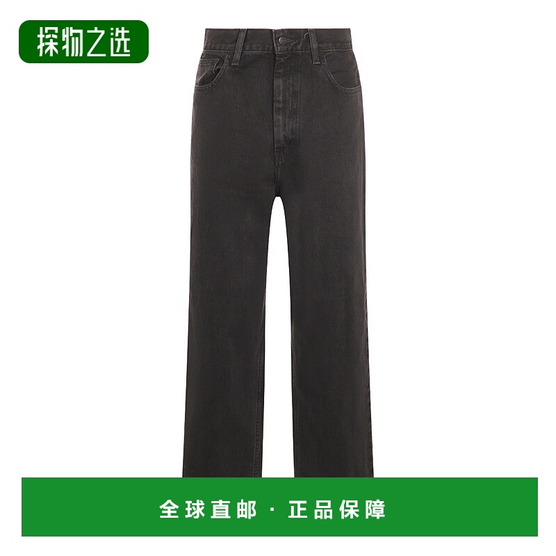 香港直邮CARHARTT WIP 女士 BRANDON 黑色石头色棉质牛仔裤 I0358