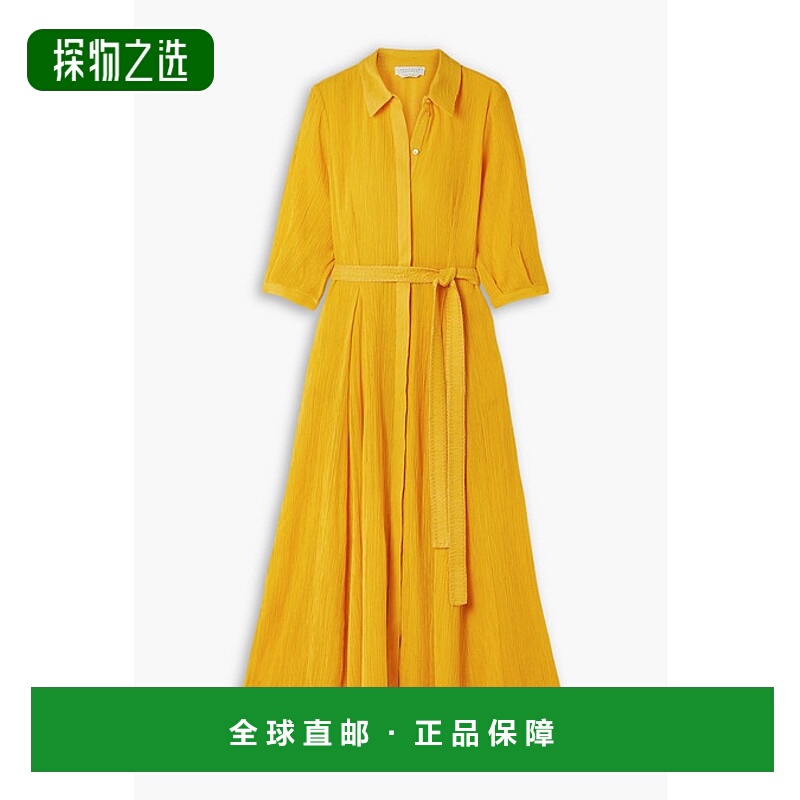 1h可退 香港直邮Gabriela Hearst 女士 Andy 束带泡泡纱棉质真丝