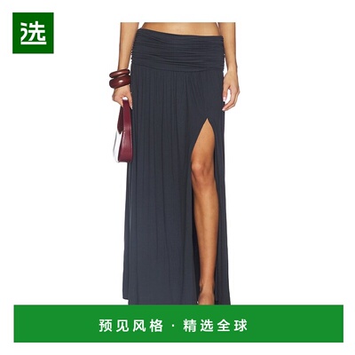 1h可退 香港直邮Seven Wonders 女士 Avanni 褶皱低腰束腰长款半