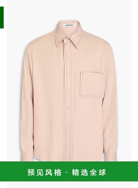 1h可退 香港直邮Sandro 男士 缎面衬衫 SHPCM01031ROSE 舒适时尚