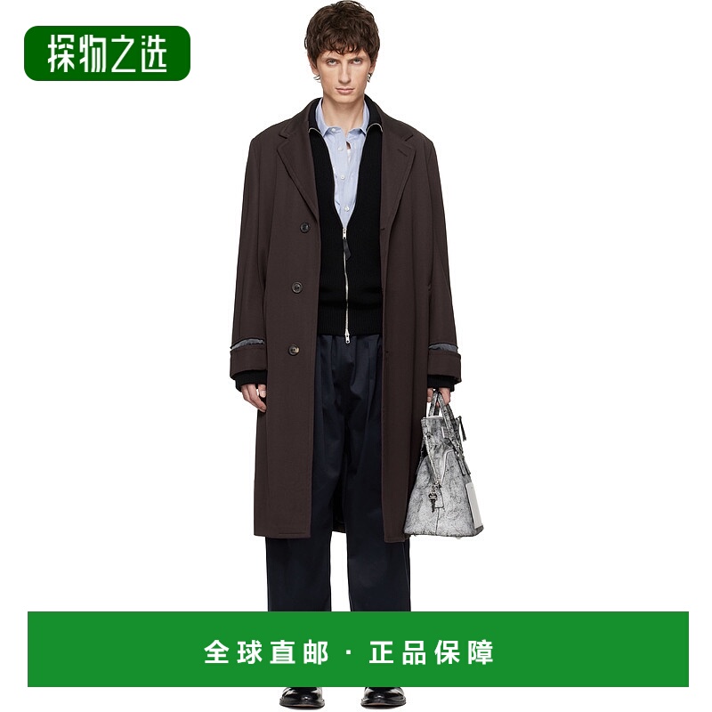 香港直邮Maison Margiela 马丁·马吉拉 男士 棕色大衣 S50AA0160