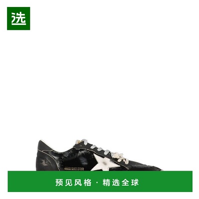 1h可退 香港直邮GOLDEN GOOSE 女士 黑色 Ball Star Destroyed To