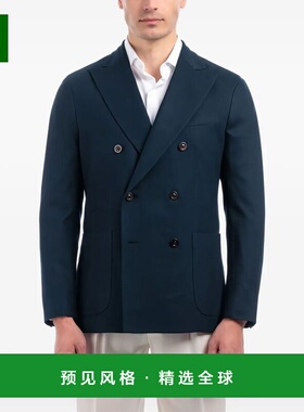 香港直邮BOGLIOLI 男士夹克 FB5003N4302E0790 AW2025 蓝色