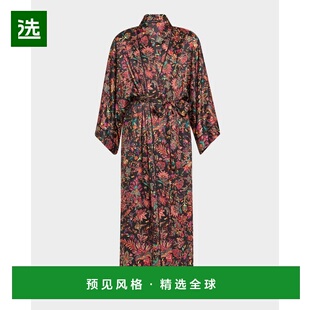 1h可退 【美国直邮】Natori Granada长款花卉印花软缎睡袍 女士家