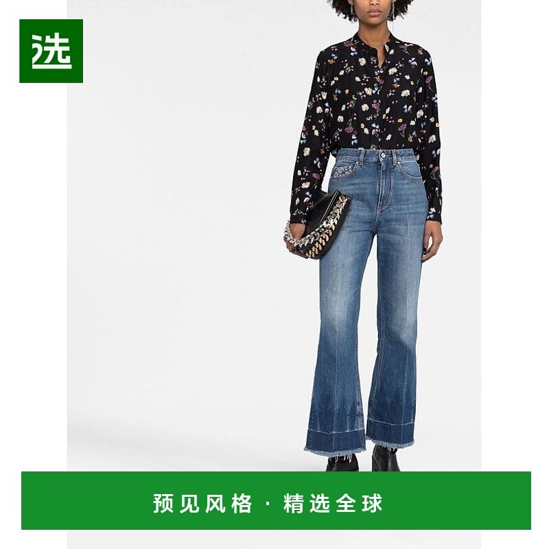 1h可退 欧洲直邮stella mccartney 女士 连衣裙牛仔裤喇叭裤