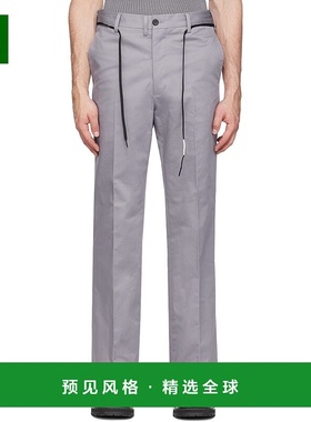 1h可退 香港直邮Marni 玛尼 男士 灰色 Straight-Leg 长裤 PUMU01