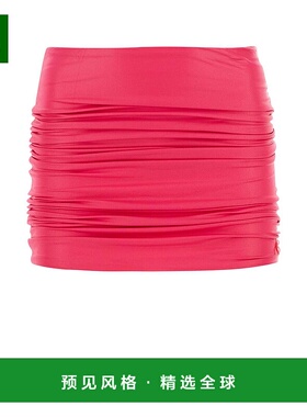 1h可退 香港直邮The Attico 女士 徽标半身裙 233WBB09PA36包臀裙