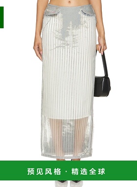 1h可退 香港直邮Diesel 迪赛 女士 牛仔半身裙 A14547D68MV01