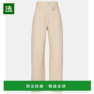 1h可退 香港直邮Sportmax 斯宝麦斯 女士 Siamese 高腰阔腿牛仔裤