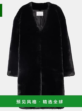 1h可退 香港直邮The Frankie Shop 女士 Matera 大衣 black黑色