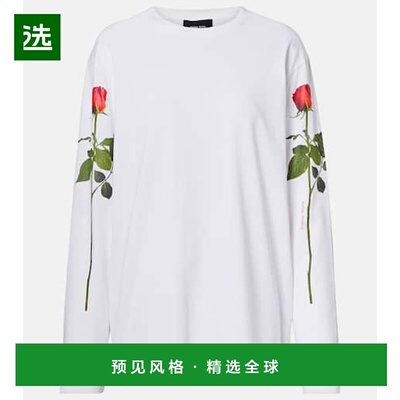 1h可退 香港直邮Simone Rocha 蒙娜·罗莎 女士 印花棉质针织T恤