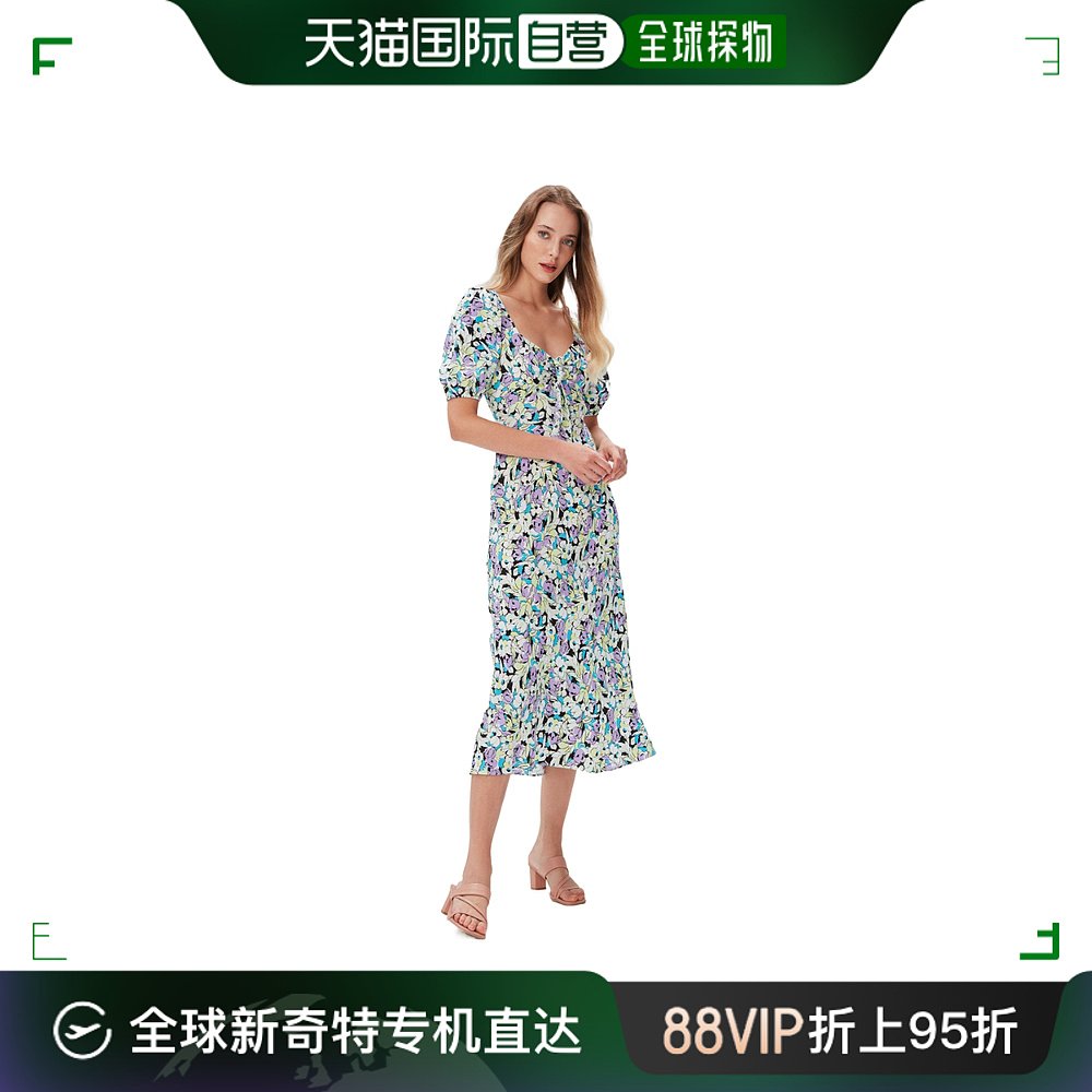 香港直邮Diane Von Furstenberg印花连衣裙 DVFDS2R008