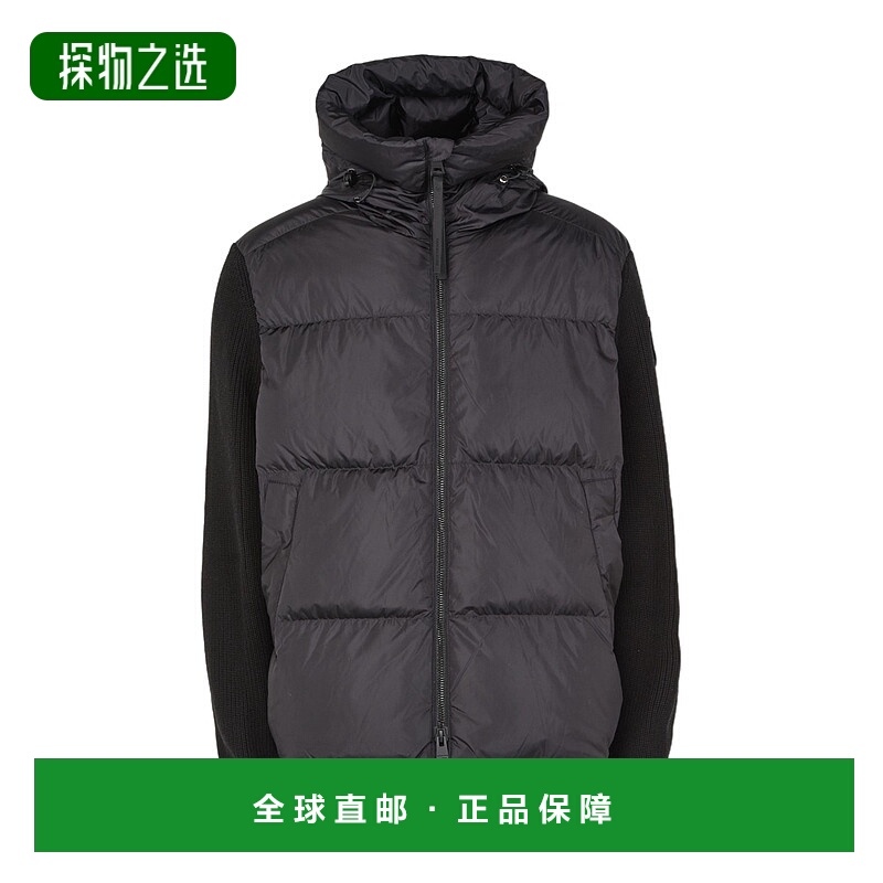 香港直邮Canada Goose Hybridge Grove 针织连帽羽绒服 CNGM9HSK