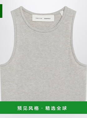 1h可退 香港直邮Essentials 女士 greige 罗纹短款上衣 192SP2576