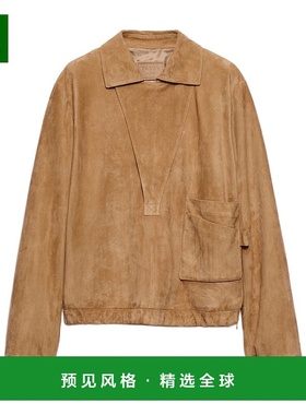 香港直邮Prada 绒面革夹克 58A22915B9SOOO