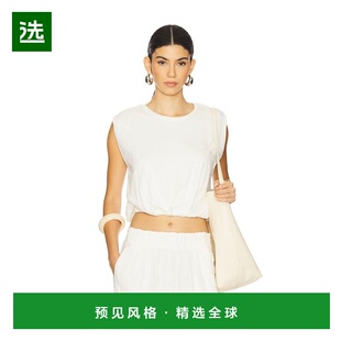 1h可退 香港直邮GOOD AMERICAN 女士 棉质飞袖T恤 GT0600