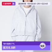 香港直邮Entire Studios 女士 1h可退 浅灰色拉链卫衣 UNU251003C