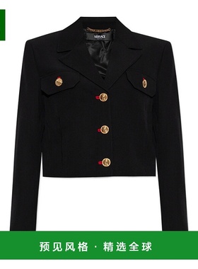 香港直邮Versace 长袖西装外套 10172861A12052羊毛范思哲