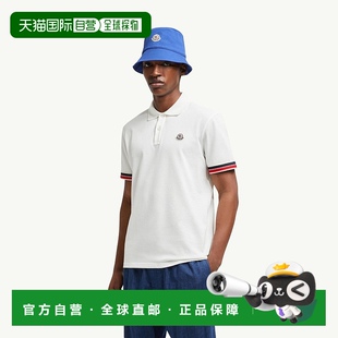 衫 欧洲直邮Moncler Polo 盟可睐 条纹饰边棉质珠地网眼