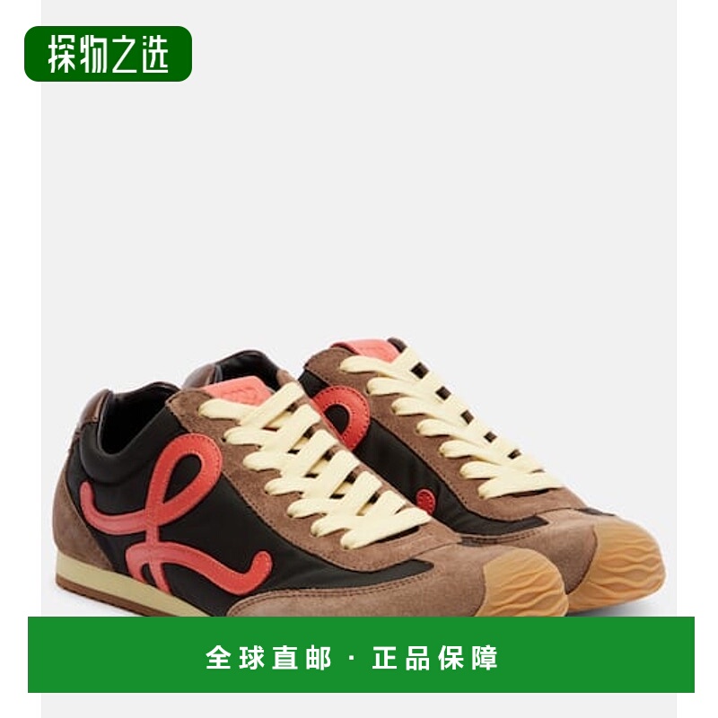 香港直邮LOEWE 罗意威 女士 Runner 2.0 芭蕾舞山羊皮边运动鞋