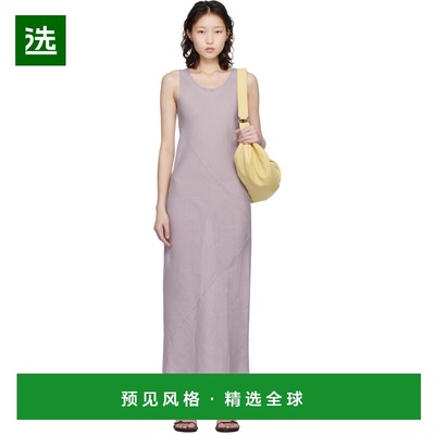1h可退 香港直邮Baserange 女士 紫色 Fine Linen Larva 连衣裙 D