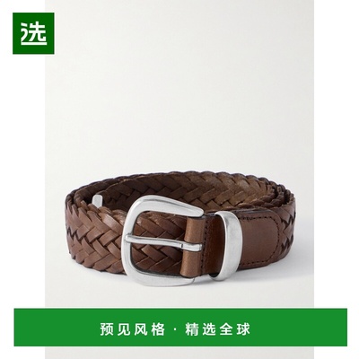 香港直邮1h可退 andersons 男士 3cm 编织皮带腰带 A3483PPUPI210