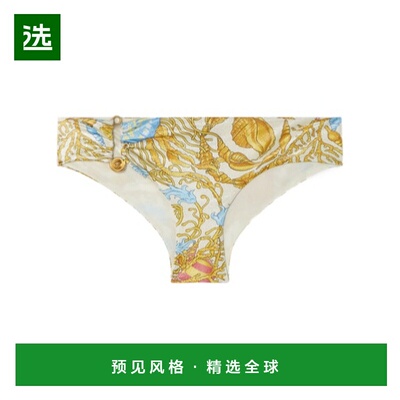香港直邮Versace Underwater Barocco金属质感比基尼泳裤 1021173