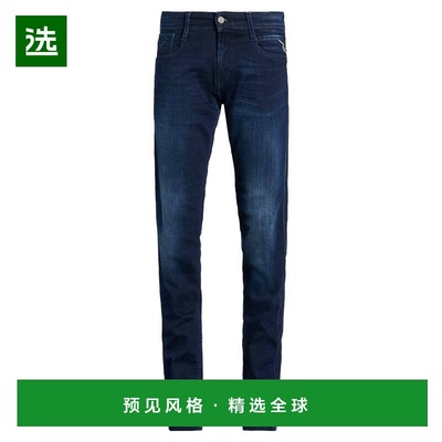 1h可退 香港直邮Replay 男士 牛仔长裤 blue蓝色 舒适时尚牛仔裤