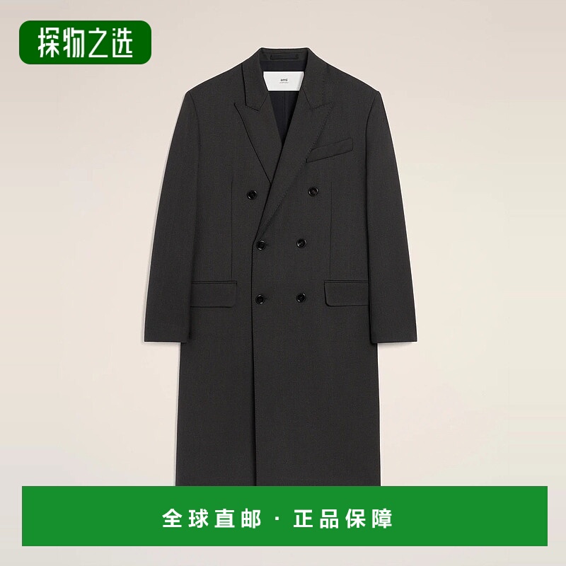 欧洲直邮AMI PARIS 25秋冬 HCO466.WV0088.020 女士 大衣羊毛中长
