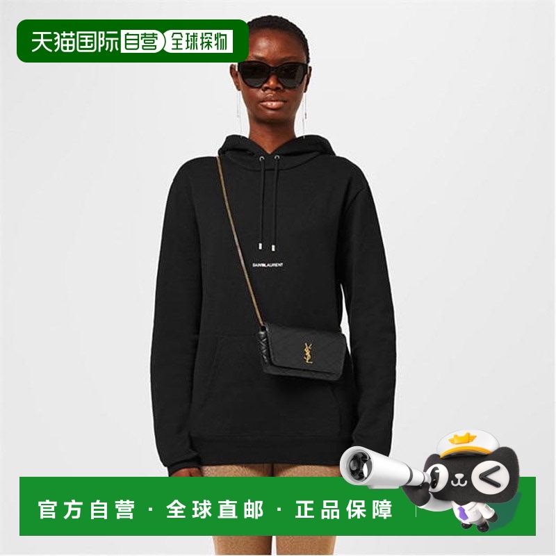 1h可退 香港直邮Saint Laurent 圣罗兰 女士 Rive Gauche 连帽衫