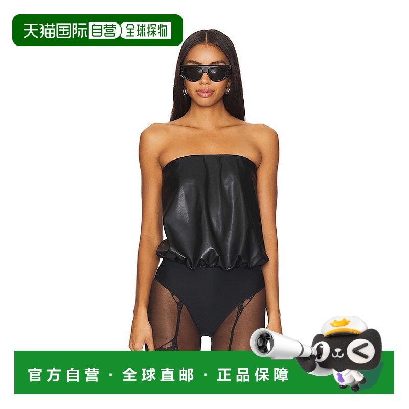 1h可退 香港直邮Wolford 女士 仿皮连体衣 79306 black黑色 舒适