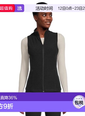 1h可退 香港直邮beyond yoga 女士 Venice 前拉链背心 black黑色