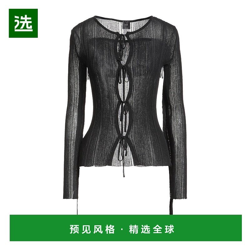 1h可退 香港直邮Pinko 品高 女士 针织开衫 black黑色 舒适时尚