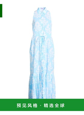 1h可退 香港直邮Mc2 Saint Barth 女士 衬衫式连衣裙 blue蓝色 舒