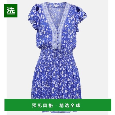 1h可退 香港直邮Poupette St Barth 女士 Rachel 花朵迷你连衣裙