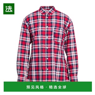 1h可退 香港直邮comme des garcons 川久保玲 男士 格纹衬衫