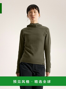 欧洲直邮Arc'teryx 始祖鸟 HALLAM美利奴羊毛连帽衣 女装