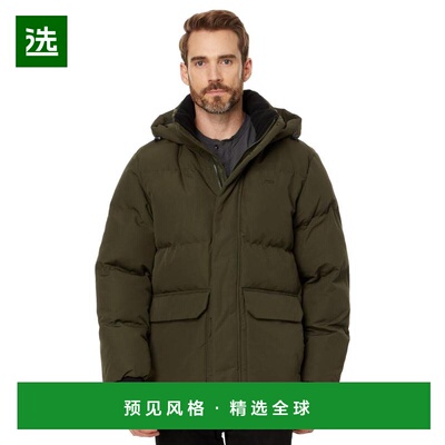 1h可退 【美国直邮】Levi s Arctic Cloth 中长连帽派克大衣 男装