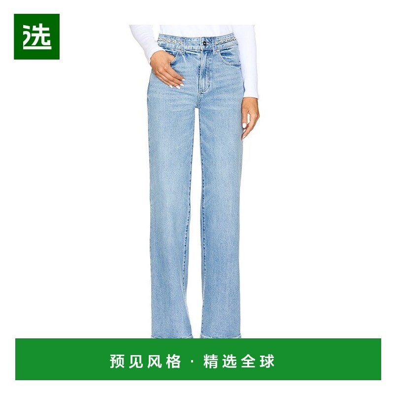 1h可退 香港直邮paige denim 女士 Sasha 阔腿牛仔裤 1F83L53B750,女装/女士精品,休闲裤,淘宝优惠券,粉丝福利购,淘宝优惠卷