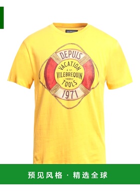 1h可退 香港直邮Vilebrequin 男士 T恤 yellow黄色 舒适时尚